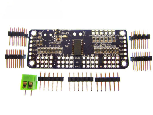 PCA9685 — 16-канальный 12-битный PWM/Servo модуль с I2C интерфейсом