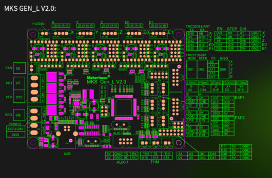 Автономная плата GRBL 1.1 MKS DLC V2.0 с LCD — изображение 5