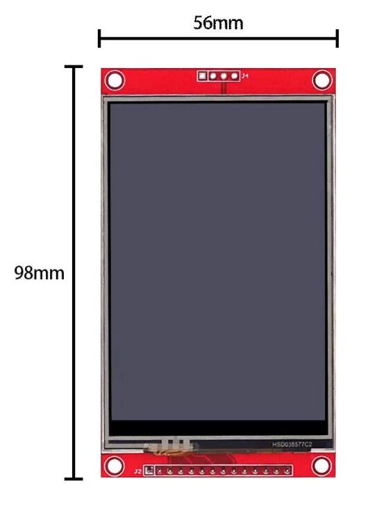 модуль дисплея 3.5 дюйма 480*320 SPI l TFT LCD with Touch Panel ILI9488 — изображение 3